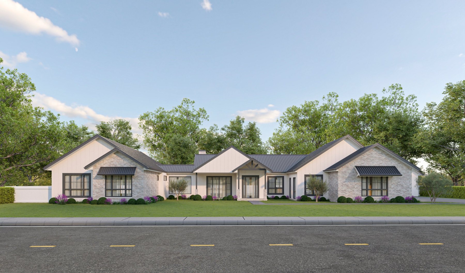 Streetscape — new home builds